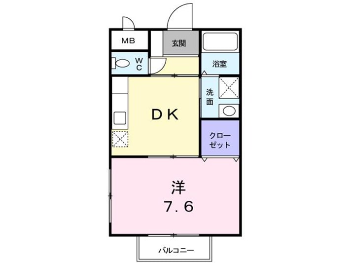 １dkの間取り