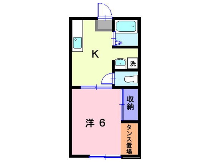 1Kの間取り