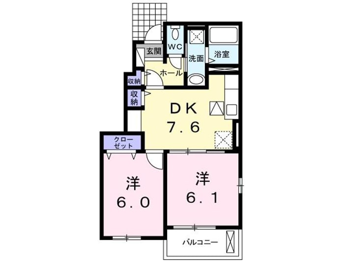 2DKの間取り